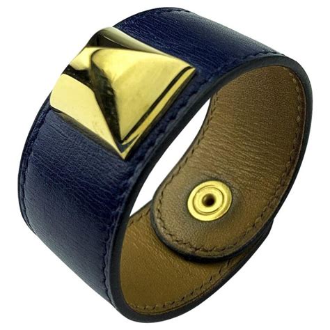 hermes bracelet colours|Hermes blue leather bracelet.